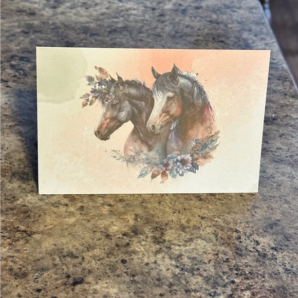 Set of 6 horse notecards with white envelopes. 4x6 - Picture 2 of 4